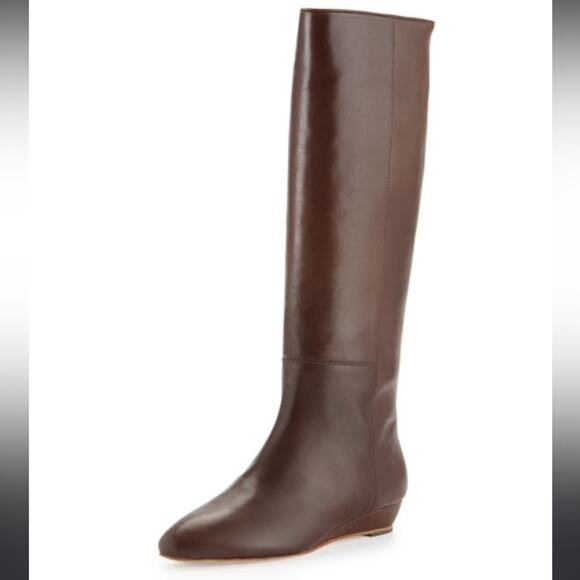Loeffler Randall | Chestnut (Brown color) Matilde Wedge Boots Size 5.5 - Picture 1 of 15